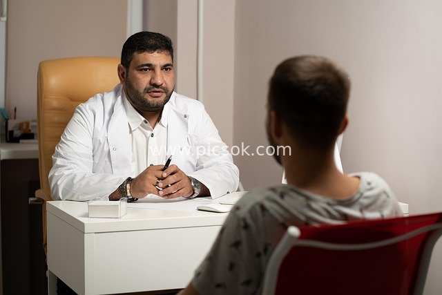 Scene of a Psychologist Communicating with a Patient in the Consulting Room