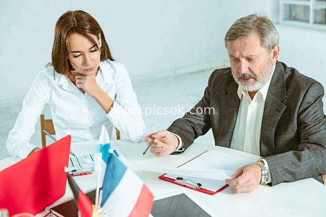 Scene of a Law Firm Team Discussing a Cooperation Plan in a Business Meeting