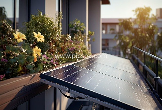 Balcony Solar Photovoltaic System - A Scene of Household Clean Energy