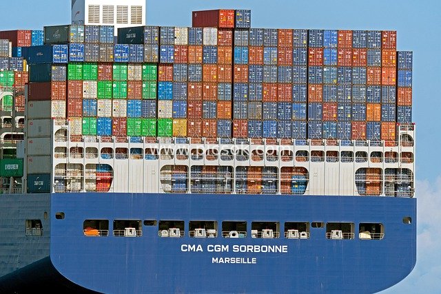 CMA CGM SORBONNE Container Ship: Colorful Logistics Transport